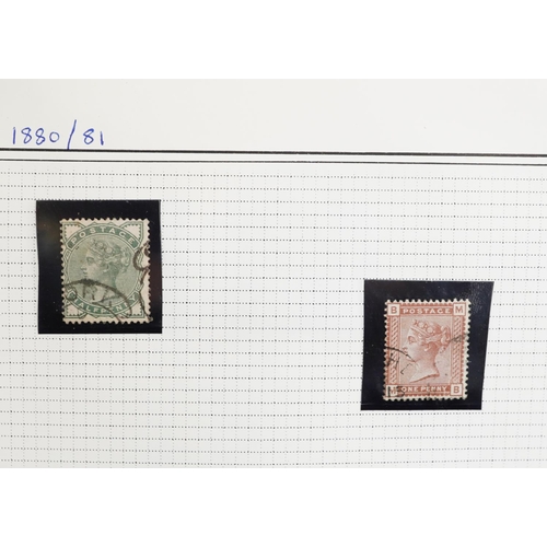 1785 - The Facile Philatelic album by Stanley Gibbons housing various Victorian and later stamps including ... 