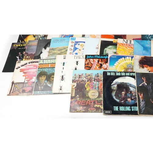 1230 - Vinyl LP records including The Jimi Hendrix Experience, Electric Ladyland, Led Zeppelin, The Beatles... 