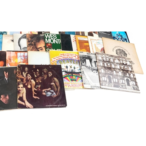 1230 - Vinyl LP records including The Jimi Hendrix Experience, Electric Ladyland, Led Zeppelin, The Beatles... 