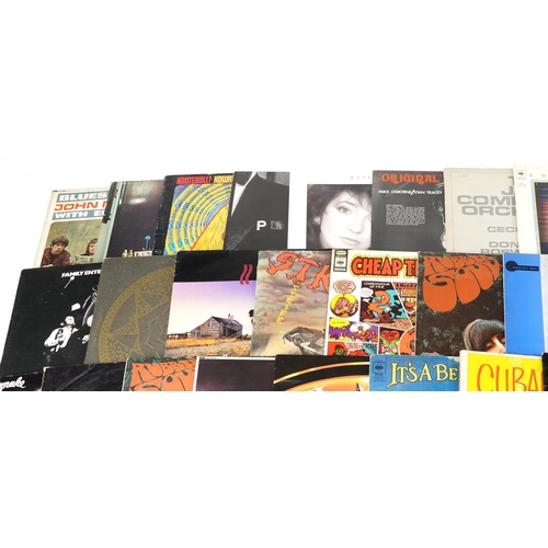 1229 - Vinyl LP records including Led Zeppelin, Pink Floyd, John Mayo, T-Rex, Unicorn, Family Entertainment... 