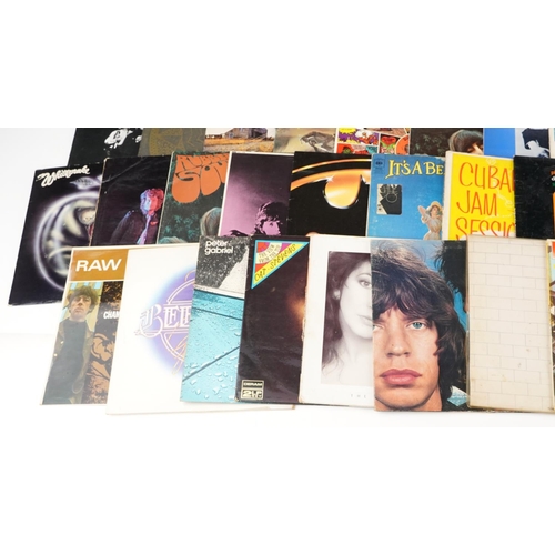 1229 - Vinyl LP records including Led Zeppelin, Pink Floyd, John Mayo, T-Rex, Unicorn, Family Entertainment... 