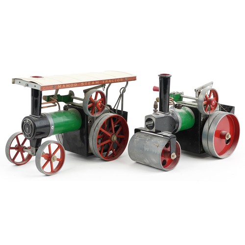 1581 - Two vintage Mamod steam tractor