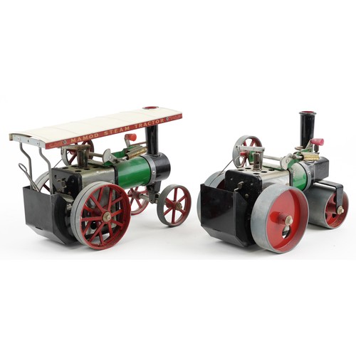 1581 - Two vintage Mamod steam tractor