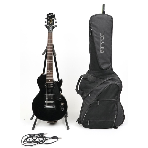 1197 - Epiphone Les Paul Special II model six string guitar with Ritter protective case, the guitar serial ... 