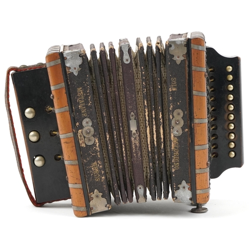 1217 - Vintage La Beauté accordion, 16.5cm wide