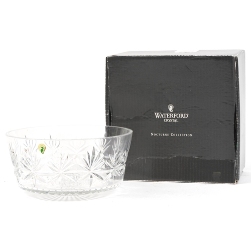 1168 - Waterford Crystal fruit bowl from The Nocturne collection, with box, 25cm in diameter