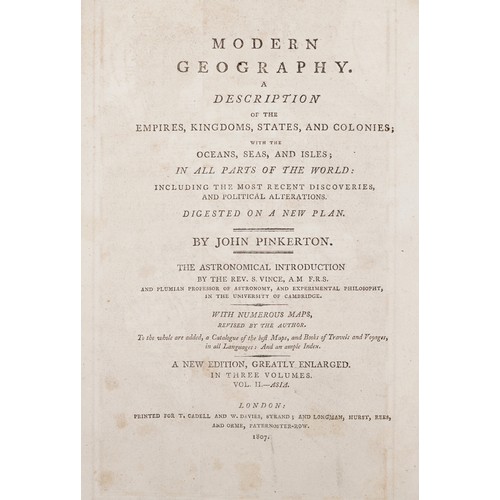 1734 - Modern Geography: a Description of The Empires, Kingdoms, States and Colonies with the Oceans, Seas ... 