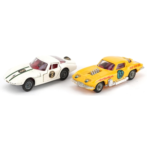 1541 - Two vintage Corgi diecast vehicles with boxes comprising Customized Chevrolet Corvette Stingray 337 ... 