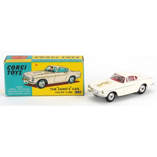 1549 - Vintage Corgi Toys diecast The Saint's Car Volvo P.1800 with box numbered 258