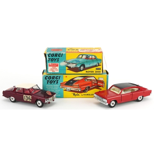 1546 - Two vintage Corgi Toys diecast vehicles with boxes comprising Marlin by Rambler Sports Fast Track 26... 