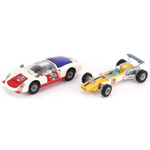 1552 - Two vintage Corgi Toys diecast racing vehicles with boxes comprising Porsche Carrera 6 330 and Coope... 