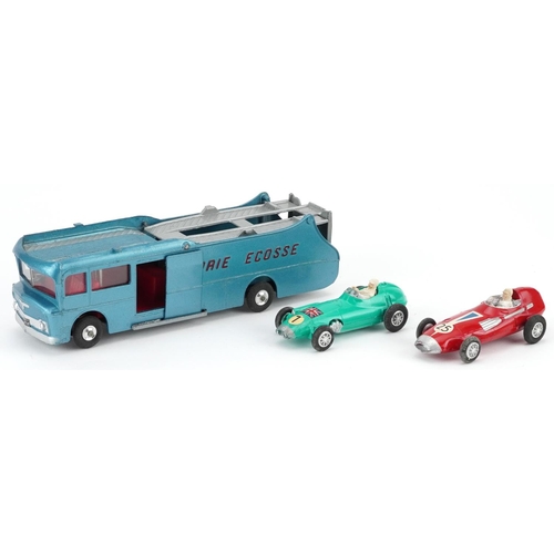 1537 - Vintage Corgi Major diecast Ecurie Ecosse racing car transporter with racing cars, gift set no 16