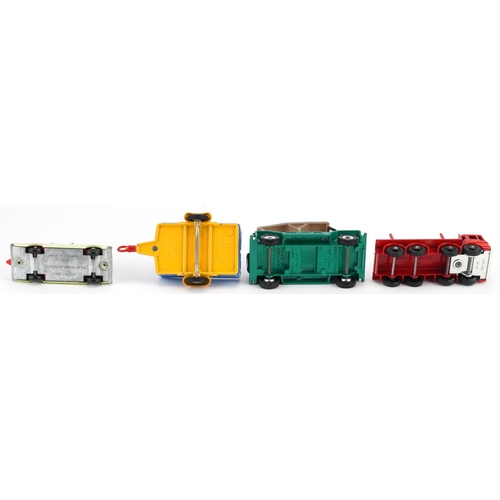 1539 - Four vintage diecast vehicles  with boxes comprising Dinky Toys Austin Mini-Moke 342, Corgi Toys Pen... 