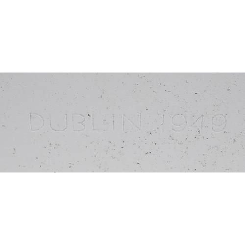 1463 - Guinness painted cast iron advertising plaque, 38cm x 11cm