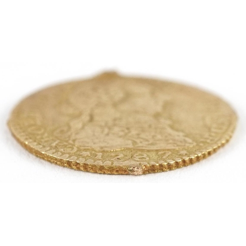 1634 - Caroline III 1787 gold Escudo, 2.1g