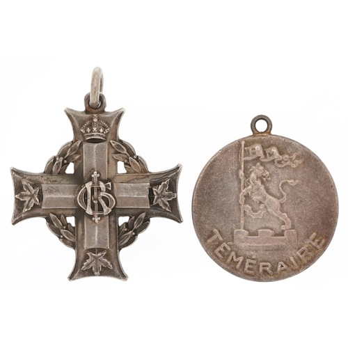 1701 - Canadian military interest Memorial Cross awarded to 842201 PTE C H REEVE and one other, 24.5g