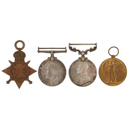 British military World War I Military medal group comprising a trio awarded to 1678PTE.F.HARVEY.A.CYC.CORPS and George V Bravery in the Field awarded to 1678PTE.F.HARVEY.A.C.C