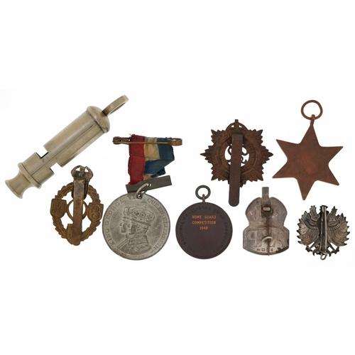 631 - British militaria including National Small-bore Rifle Association competitors medal, World War II Bu... 