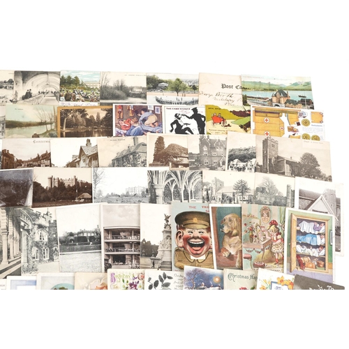 1726 - Collection of early 20th century and later postcards, predominantly topographical and social history... 