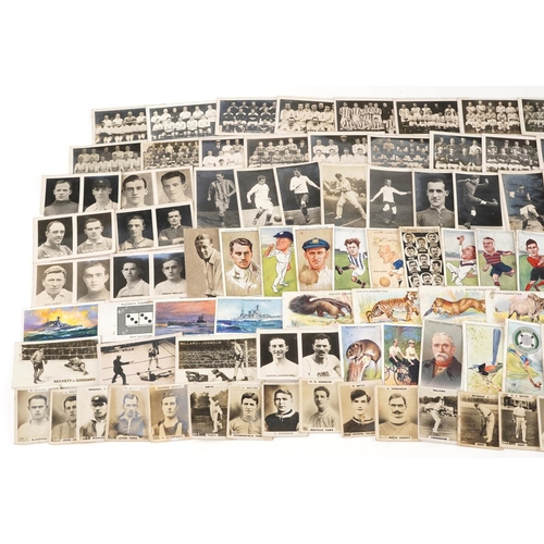 1704 - Sporting interest cigarette cards, some arranged in an album including Pinnace Photos Cricketers, Fa... 