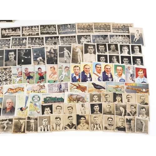 1704 - Sporting interest cigarette cards, some arranged in an album including Pinnace Photos Cricketers, Fa... 