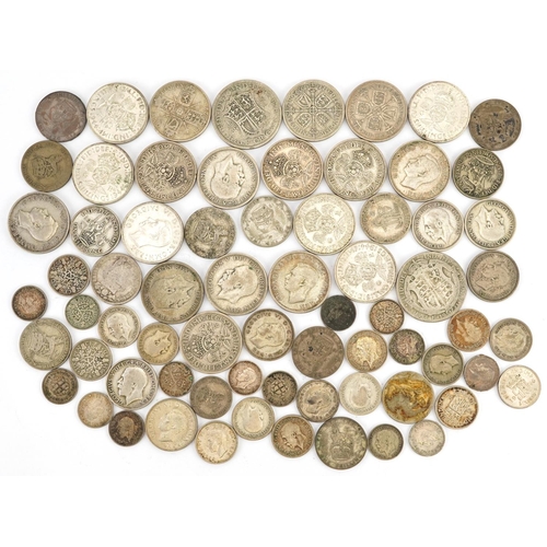 1648 - British pre decimal, pre 1947 coinage including half crowns and two shillings, 400g