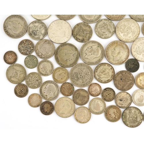 1648 - British pre decimal, pre 1947 coinage including half crowns and two shillings, 400g