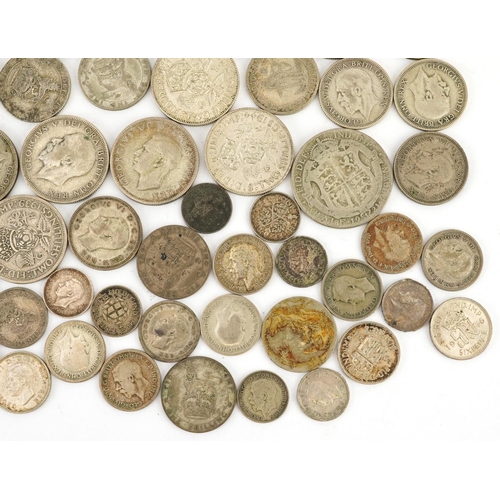 1648 - British pre decimal, pre 1947 coinage including half crowns and two shillings, 400g