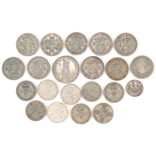 1640A - British and New Zealand coinage including half crowns and florins, 240g