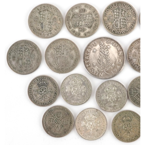 1640A - British and New Zealand coinage including half crowns and florins, 240g