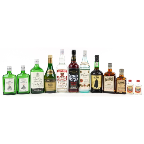 1126 - Alcohol including Bacardi, Smirnoff vodka, Captain Morgan's, Napoleon French Grape brandy, Cointreau... 