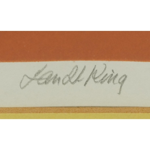 1219 - Jan King - Early night, artist's proof pencil signed print in colour, mounted, framed and glazed, 53... 