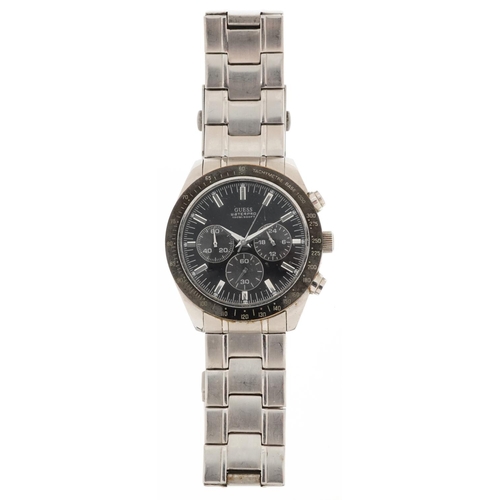 2486 - Guess, gentlemen's stainless steel Guess Waterpro chronograph quartz wristwatch, 42mm in diameter