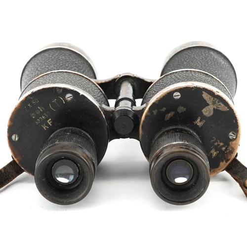 641 - Pair of German military interest 7 x 50 binoculars numbered 333657