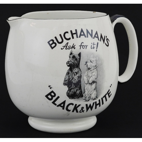 117 - Breweriana interest Shelley jug advertising Buchanan's Black & White Whisky, 15cm high