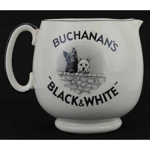 117 - Breweriana interest Shelley jug advertising Buchanan's Black & White Whisky, 15cm high