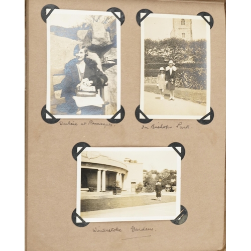 639 - Early 20th century and later ephemera and photographs including autograph album with various annotat... 