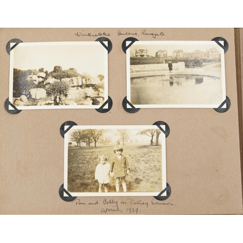 639 - Early 20th century and later ephemera and photographs including autograph album with various annotat... 