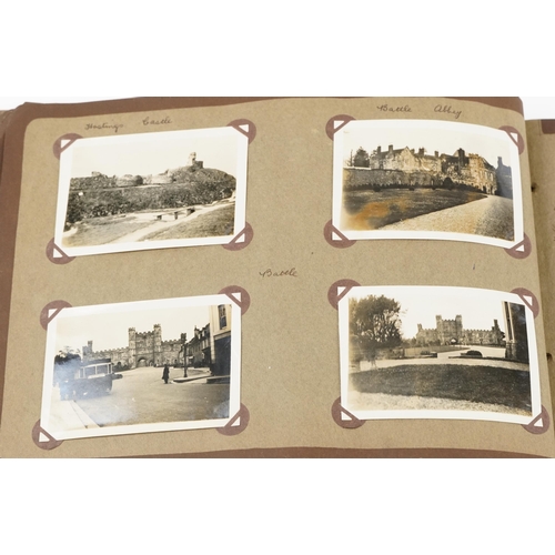 639 - Early 20th century and later ephemera and photographs including autograph album with various annotat... 