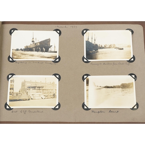 639 - Early 20th century and later ephemera and photographs including autograph album with various annotat... 