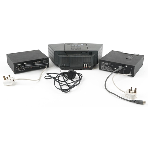 1218 - Vintage audio equipment including Bose Wave radio/CD player, Aiwa stereo tuner R22 and Aiwa Stereo c... 