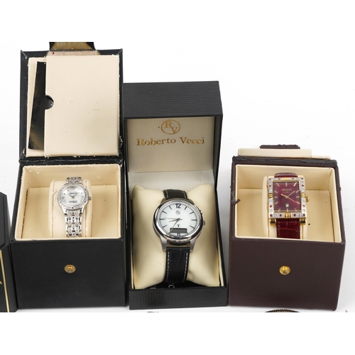 2797 - Vintage and later ladies and gentlemen's wristwatches, some with boxes, including ladies Ingersoll D... 