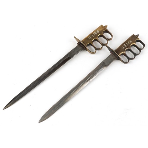 668 - Two American military interest knives, each 44cm in length