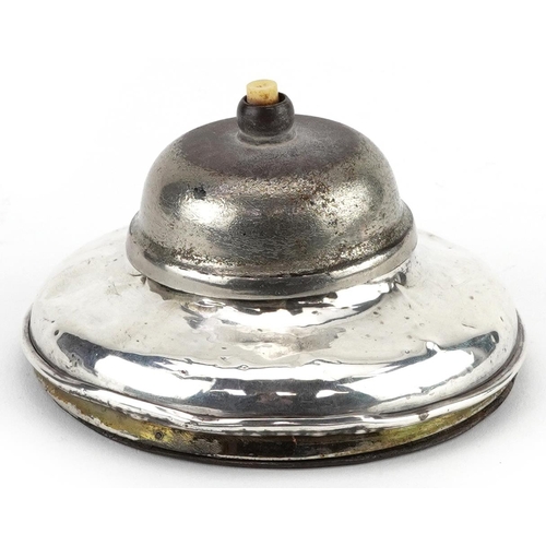 172 - Grey & Co, George V silver reception bell, Chester 1911, 10.5cm in diameter, 279.8g