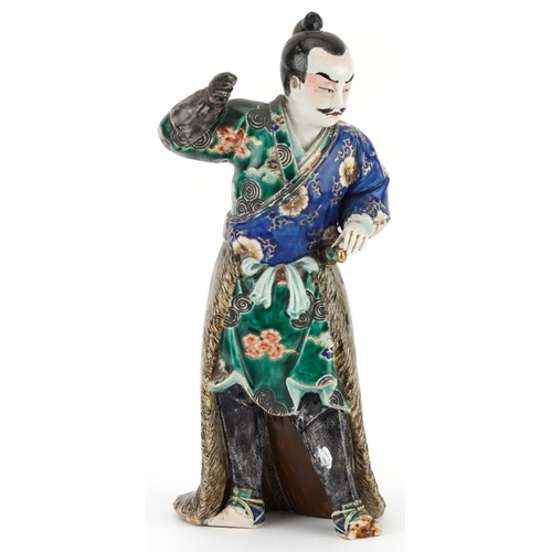 1339 - Japanese porcelain figure of a warrior, 30cm high