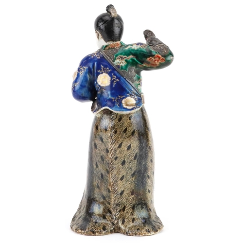 1339 - Japanese porcelain figure of a warrior, 30cm high