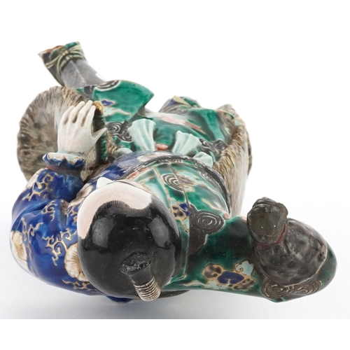 1339 - Japanese porcelain figure of a warrior, 30cm high