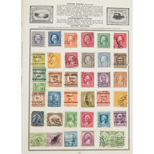 1761 - Collection of 19th century and later world stamps arranged in seven stock books and albums including... 