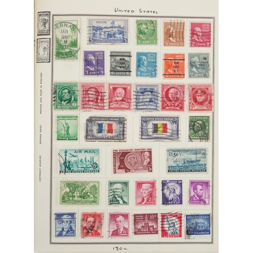 1761 - Collection of 19th century and later world stamps arranged in seven stock books and albums including... 