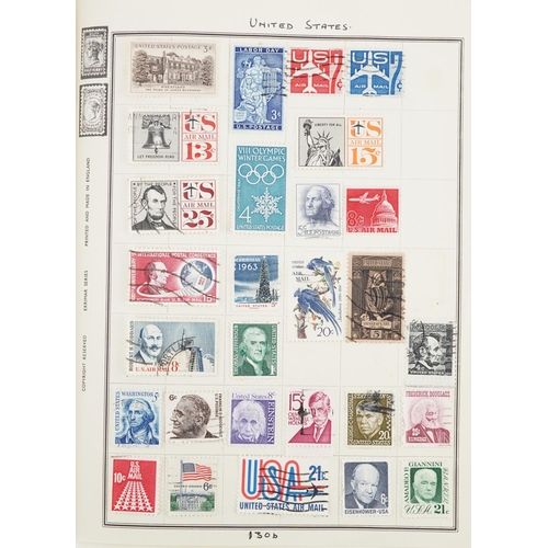 1761 - Collection of 19th century and later world stamps arranged in seven stock books and albums including... 